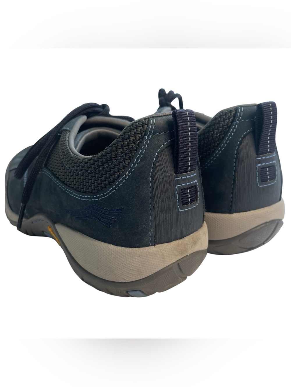Dansko Women's Paisley Sneakers Navy Blue Leather Vibram Soles Size 10-10.5 Wide - Picture 10 of 14